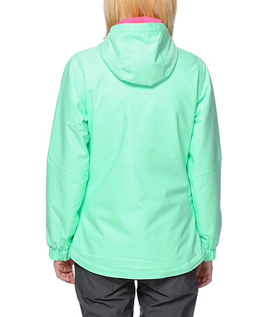 Empyre Sidereal Green Colorblock 10K Snowboard Jacket | Zumiez