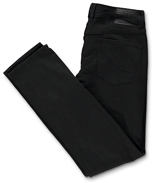 Empyre Skeletor Knee Slit Black Skinny Jeans | Zumiez