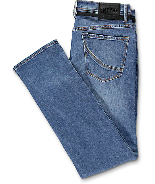 Empyre Skeletor Vintage Medium Blue Skinny Fit Jeans | Zumiez
