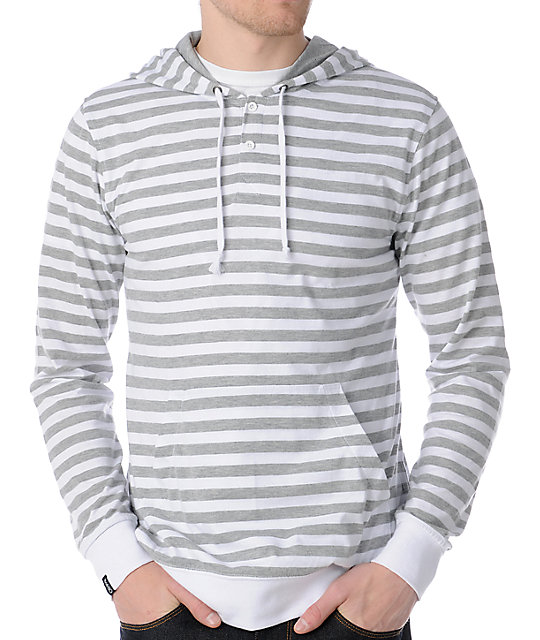 striped hooded shirt