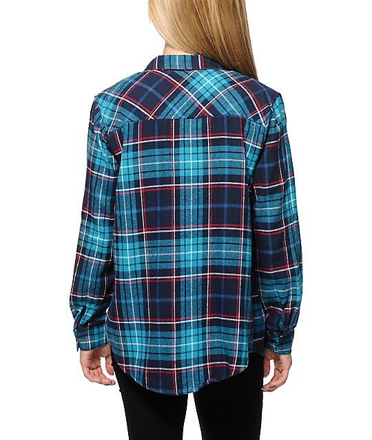 Empyre Teal Flannel Shirt | Zumiez