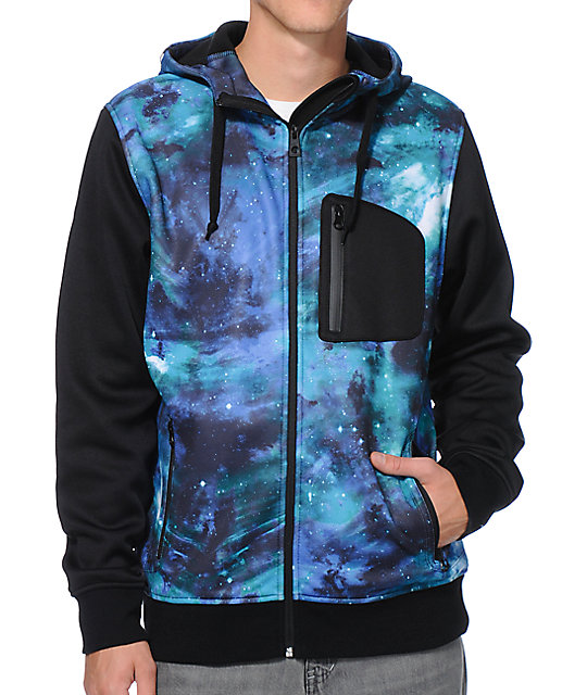 Empyre The Riot Space Black Hooded Tech Fleece Jacket at Zumiez : PDP