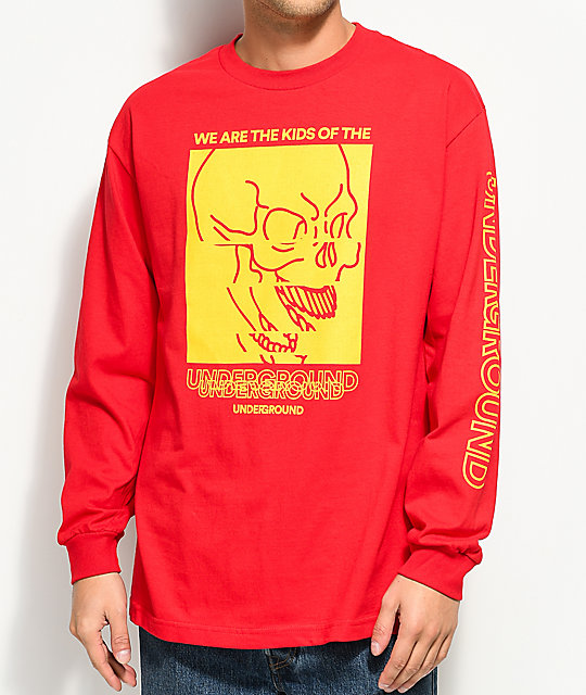 Empyre Underground Red Long Sleeve T-Shirt | Zumiez