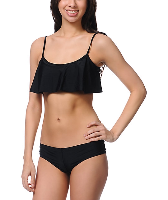 flounce swimsuit top