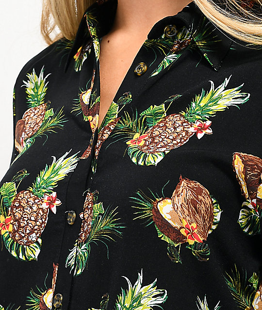 vans pineapple button up
