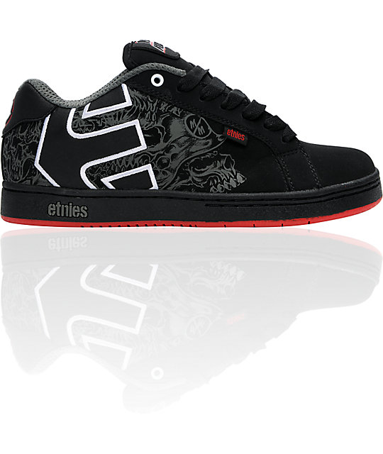 Etnies x Metal Mulisha Fader Black & Red Shoes | Zumiez Etnies x Metal Mulisha Fader Black & Red Shoes ...