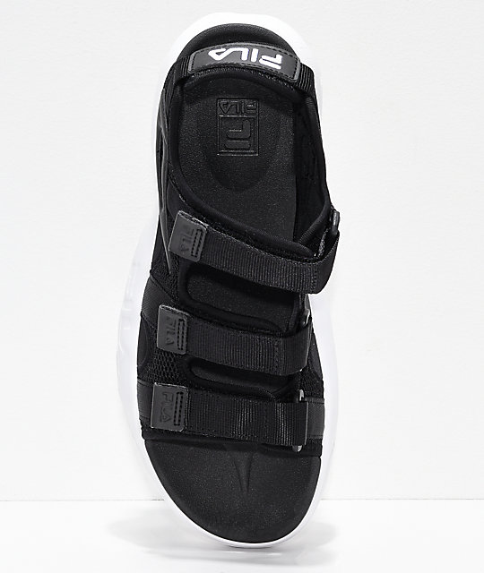 fila slippers black