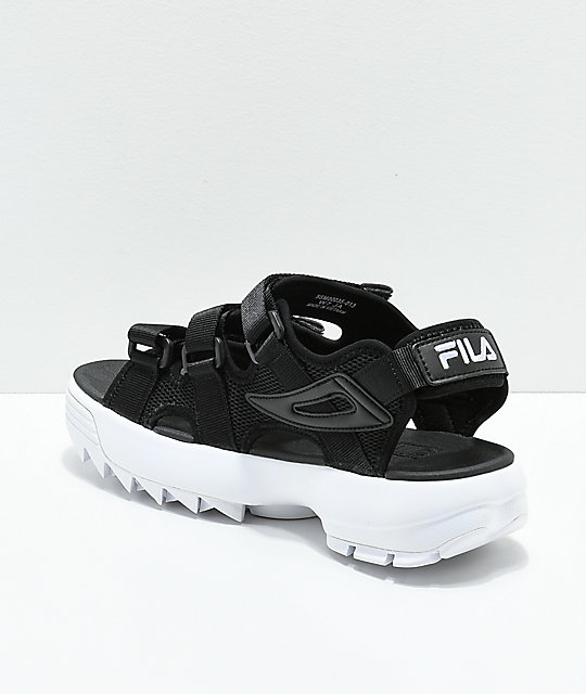 fila platform shoes black