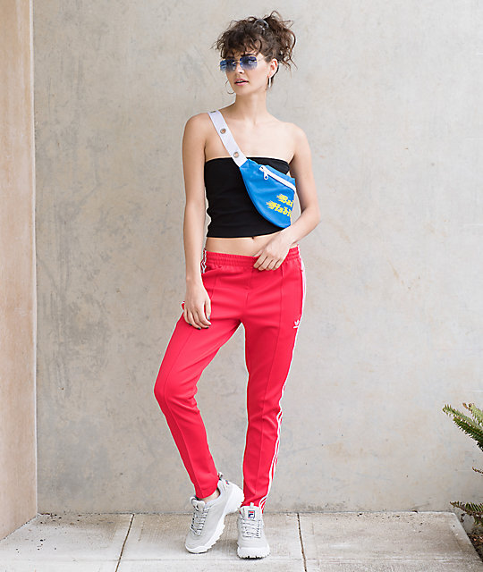 fila disruptor ii premium red velour trainers