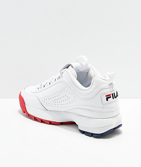 fila disruptor kids blanco