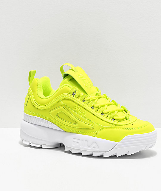 fila shoes in yellow