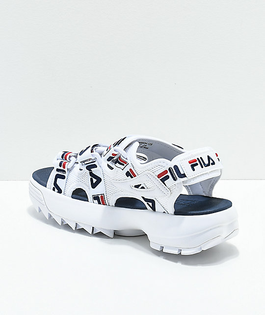 fila disruptor sandals zumiez