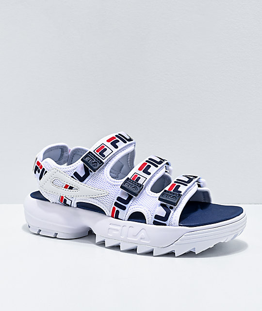 fila disruptor taping platform sandal