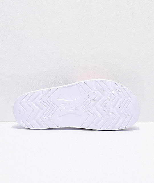 fila white flat shoes