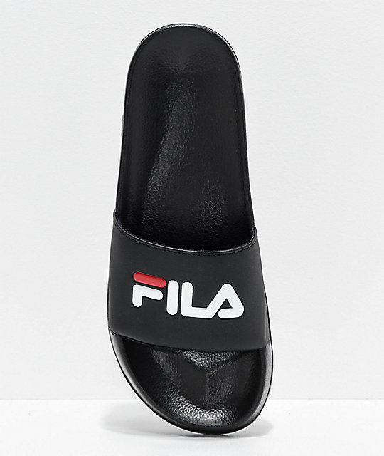 chanclas fila negras