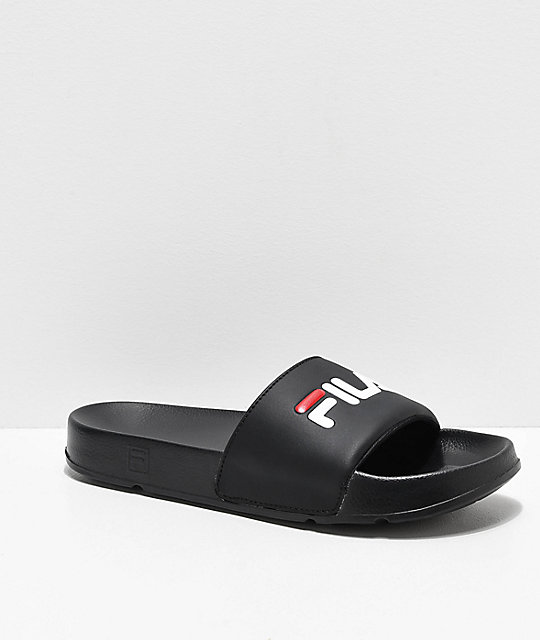 FILA Drifter sandalias en negro, rojo y blanco FILA Drifter sandalias en negro, rojo y blanco