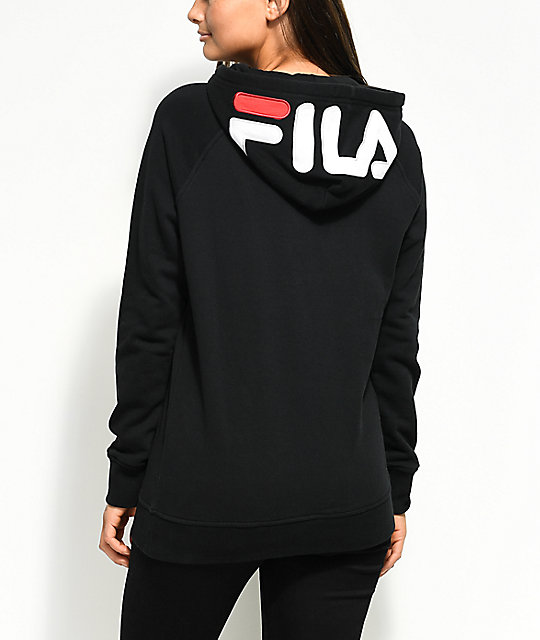 black fila hoodie women's