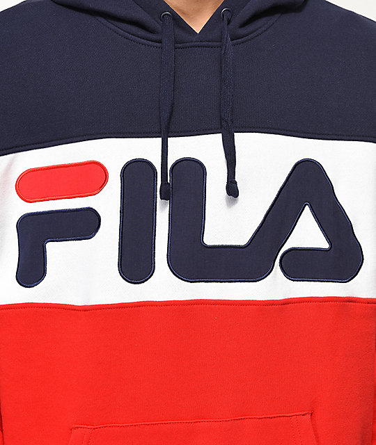 sudadera fila azul