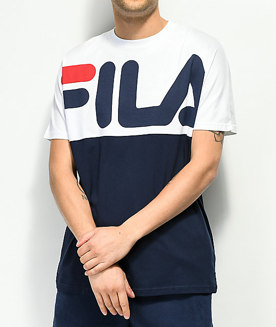 navy blue fila shirt