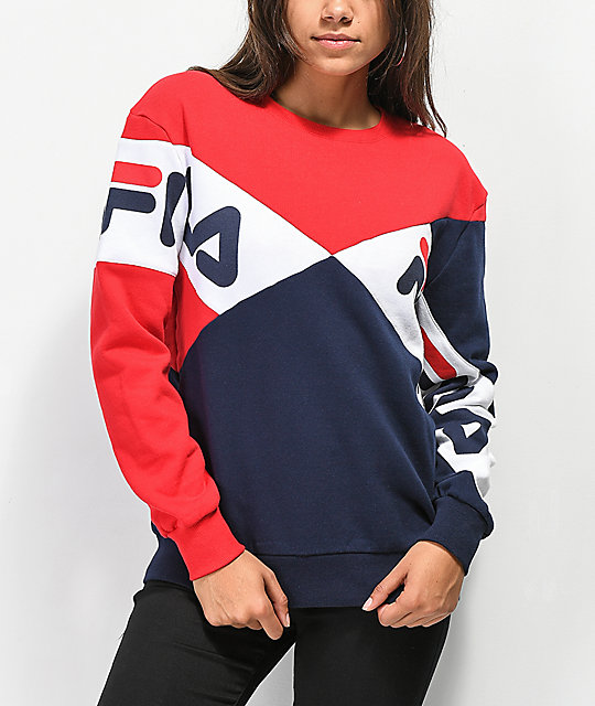 sudadera fila roja blanca y azul