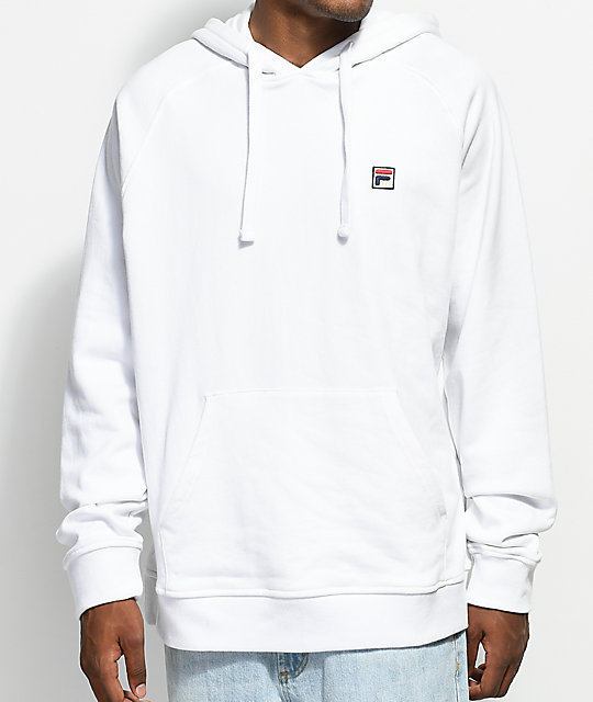 fila white hoodie mens