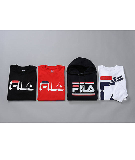 FILA Logo White Long Sleeve T-Shirt | Zumiez