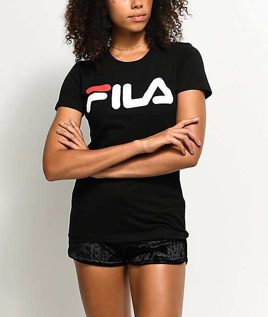 camiseta fila negra