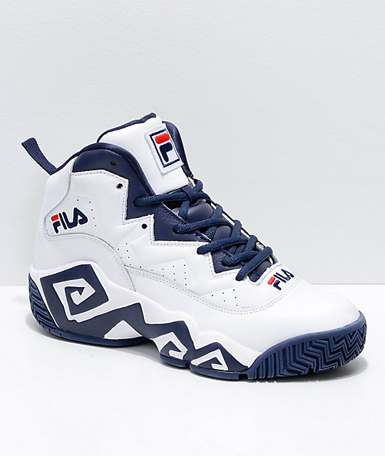 fila red white and blue shoes