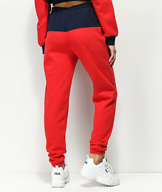 fila red pants