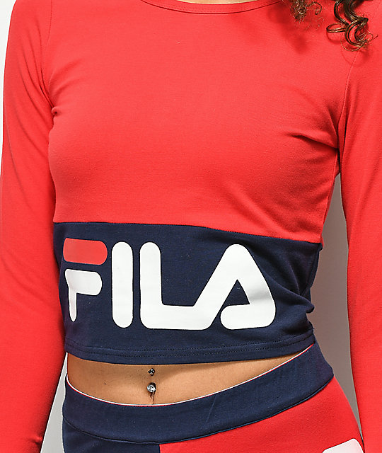 red fila long sleeve shirt