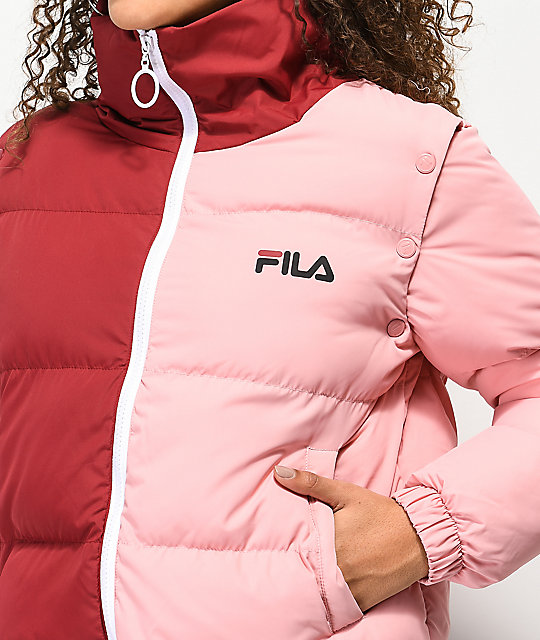 fila jacket pink