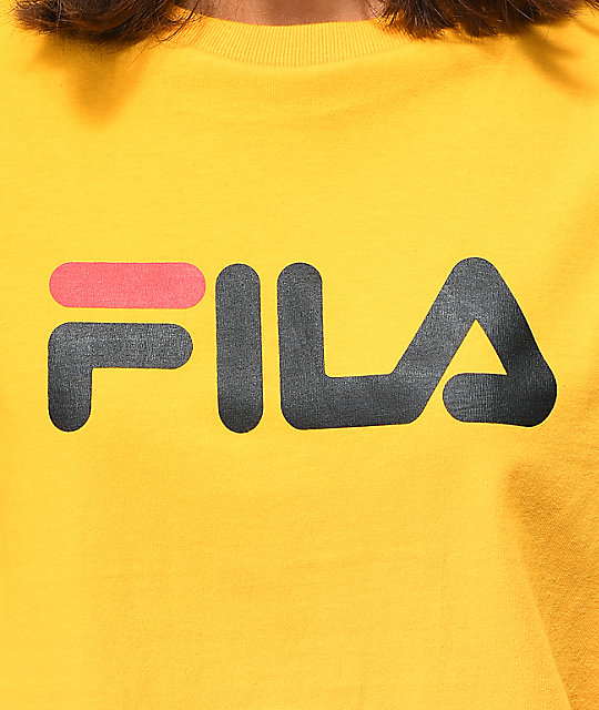 fila shirt womens gold