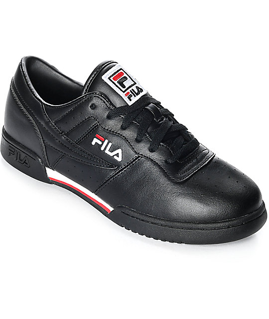 FILA Original Fitness Black, White & Red Shoes | Zumiez