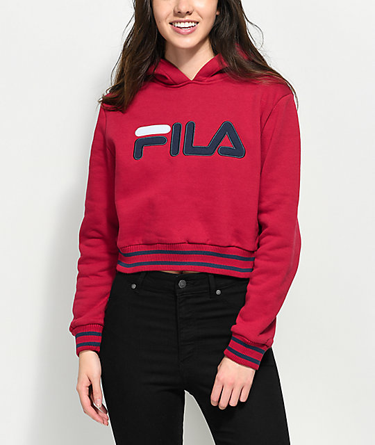fila sweater crop top