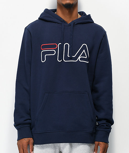 fila hoodie navy blue