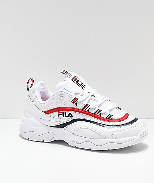 black red and white filas