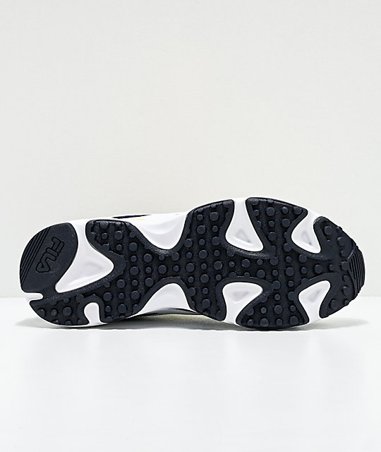 FILA Ray Tracer Lemonade, White & Black Shoes FILA Ray Tracer Lemonade, White & Black Shoes