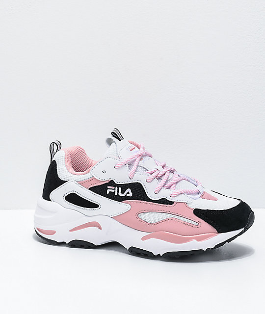 fila white with pink