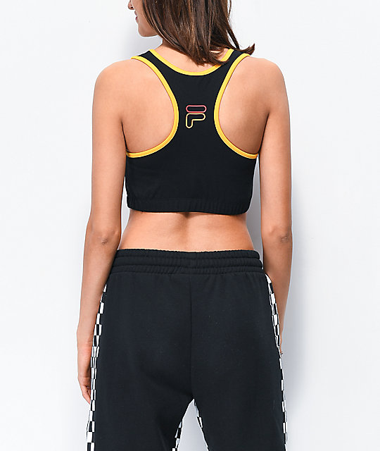 fila mesh back sports bra