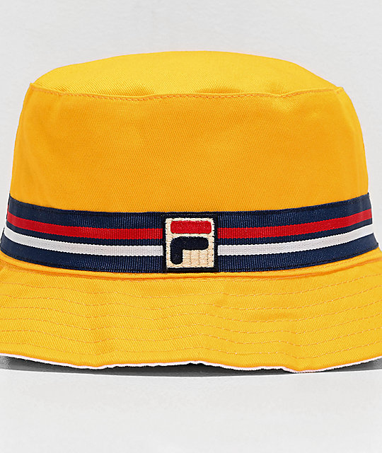 yellow fila hat