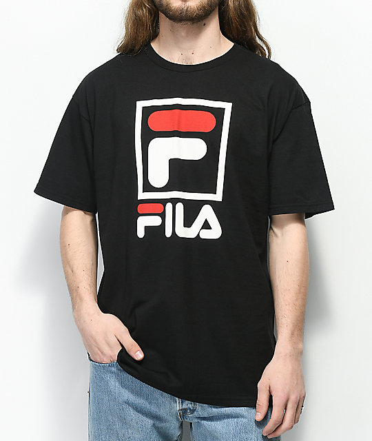 camiseta fila negra