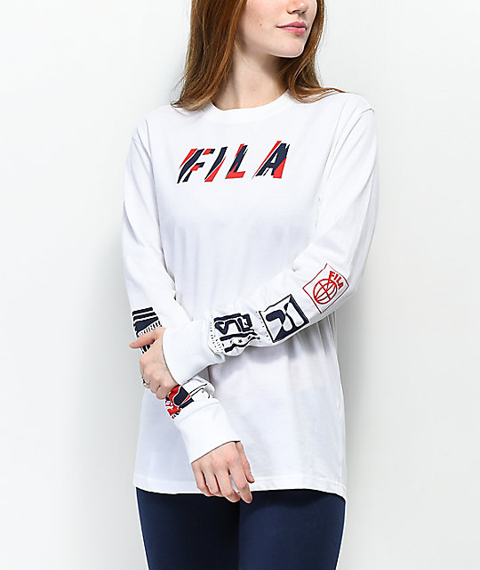 long sleeve fila top