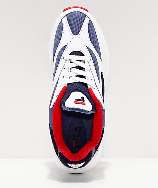 red white and blue filas