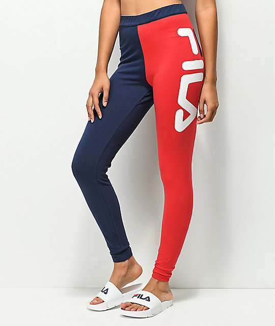 blue fila leggings