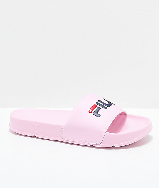 purple fila slides