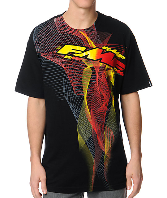 FMF Velocity Black & Red T-Shirt | Zumiez