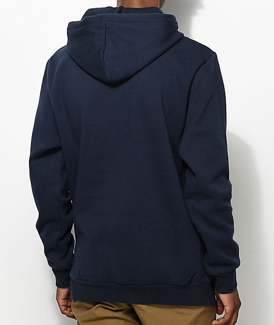 navy zip up sweatshirt