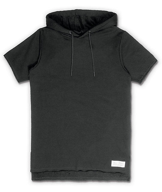 black hooded shirt