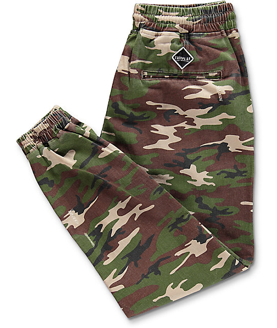 woodland camo joggers