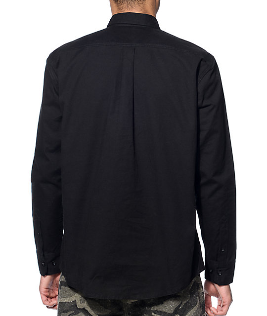 Fairplay Kamdon Black Long Sleeve Button Up Shirt | Zumiez